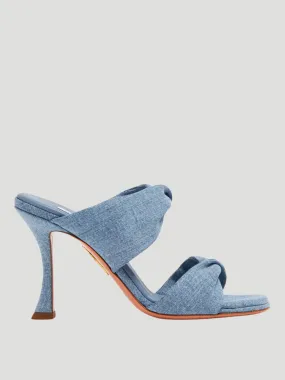 95mm Denim Twist Sandal