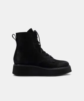 ADYSON BOOTIES BLACK NUBUCK re:vita