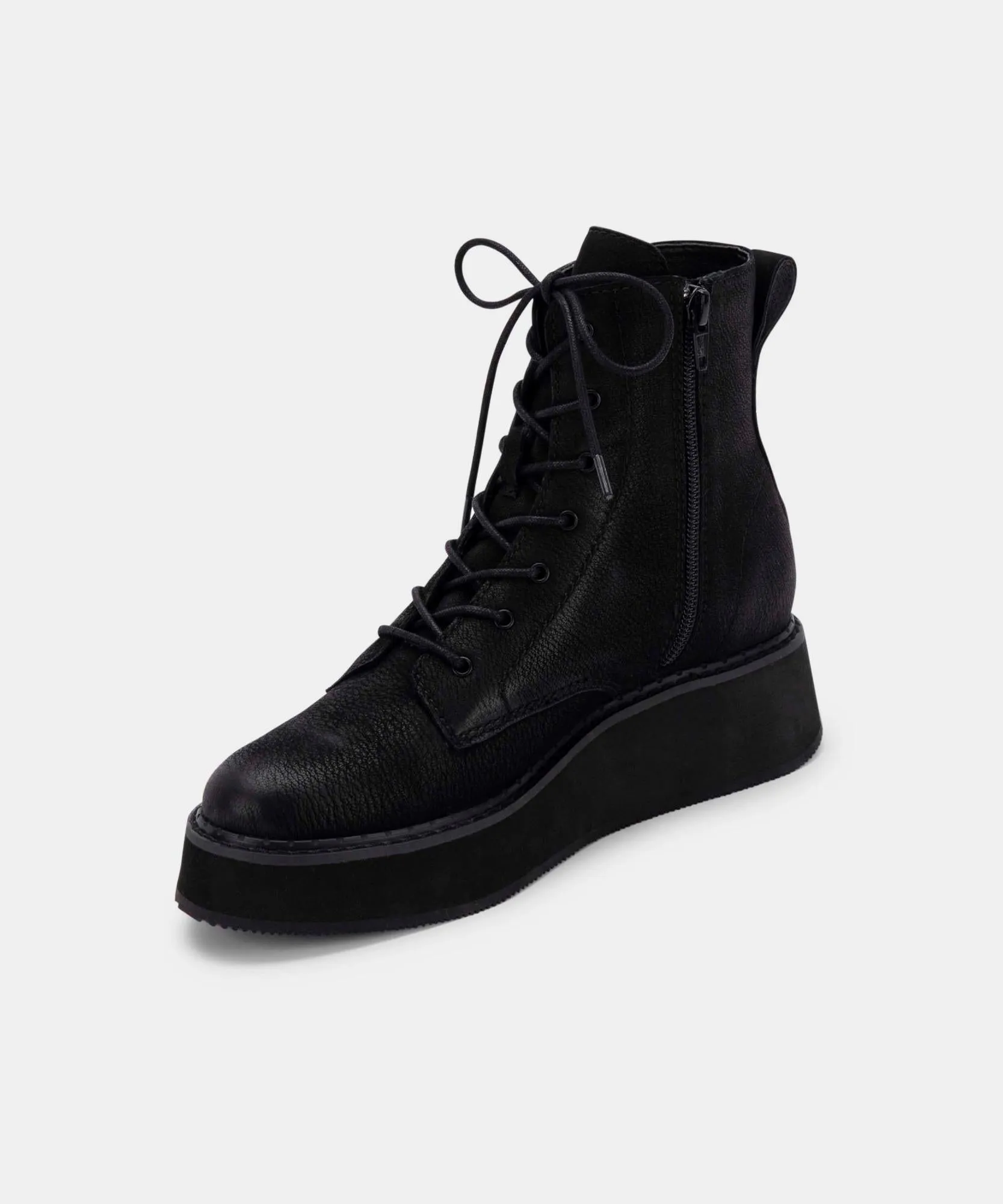 ADYSON BOOTIES BLACK NUBUCK re:vita