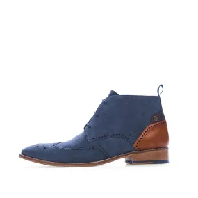 ALED NAVY SUEDE CHUKKA BOOT