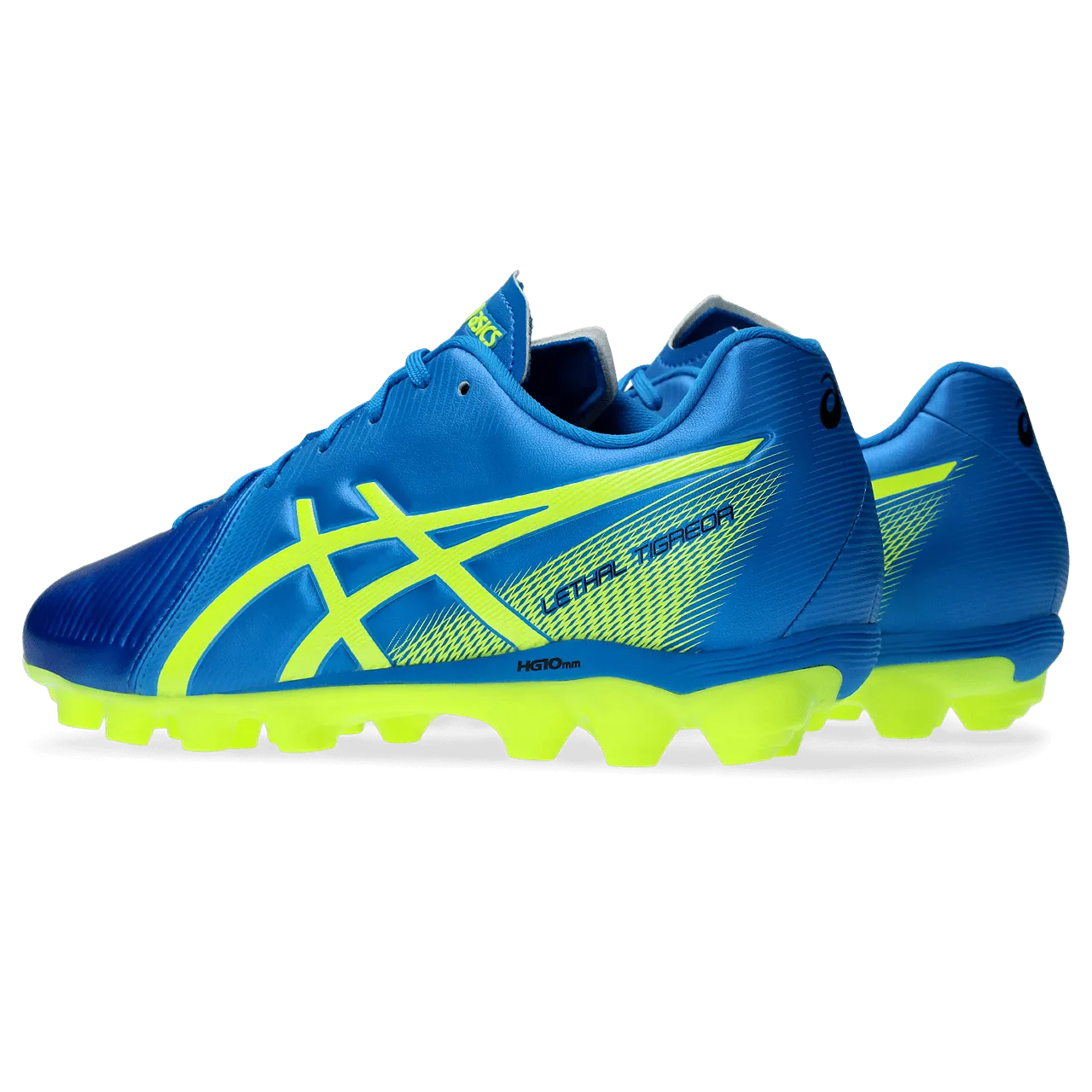 Asics Lethal Tigreor IT 3 FG Junior Football Boot BLUE/SAFTETY YELLOW