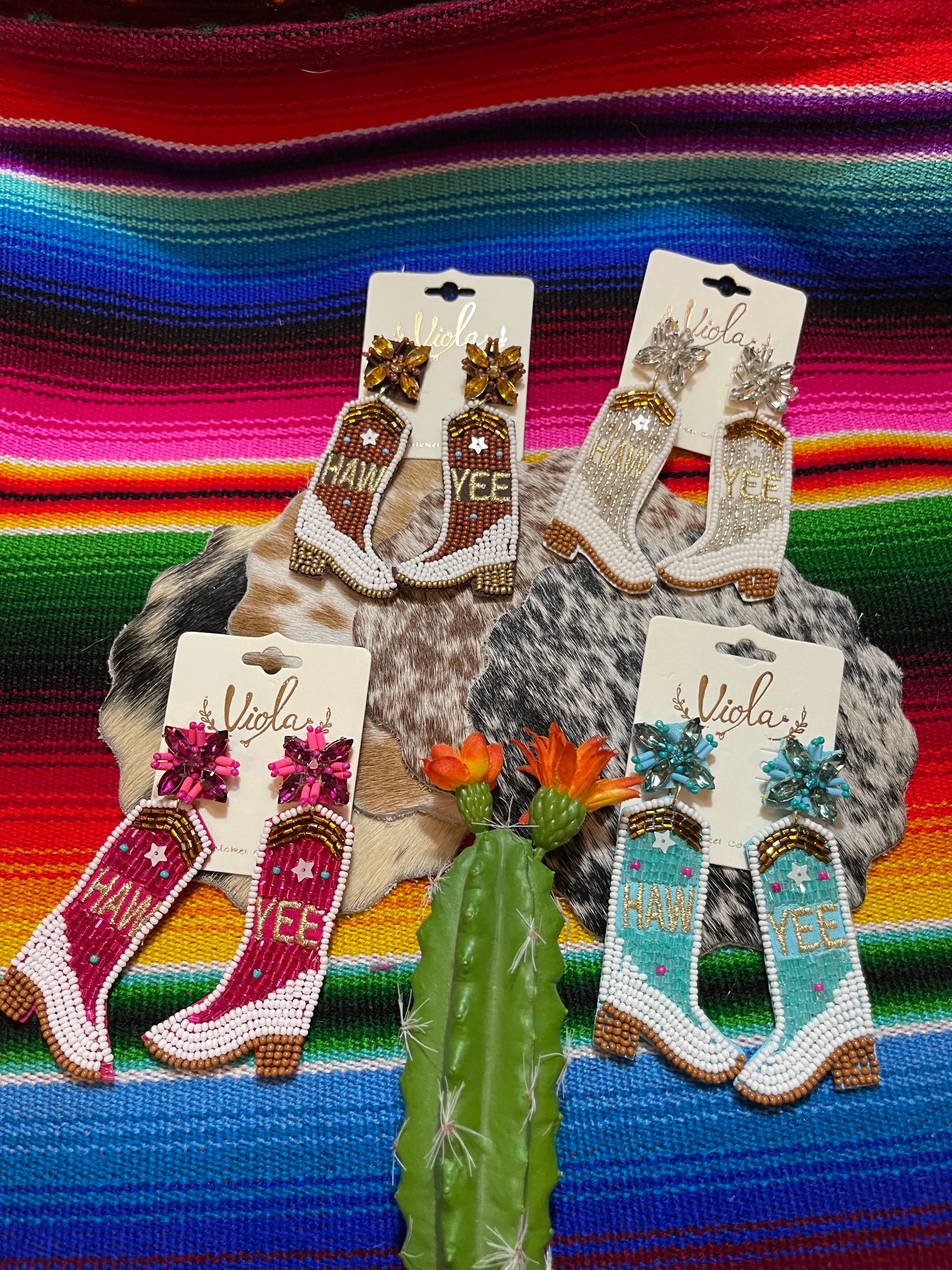 BeJeweled COWBOY BOOT Earrings