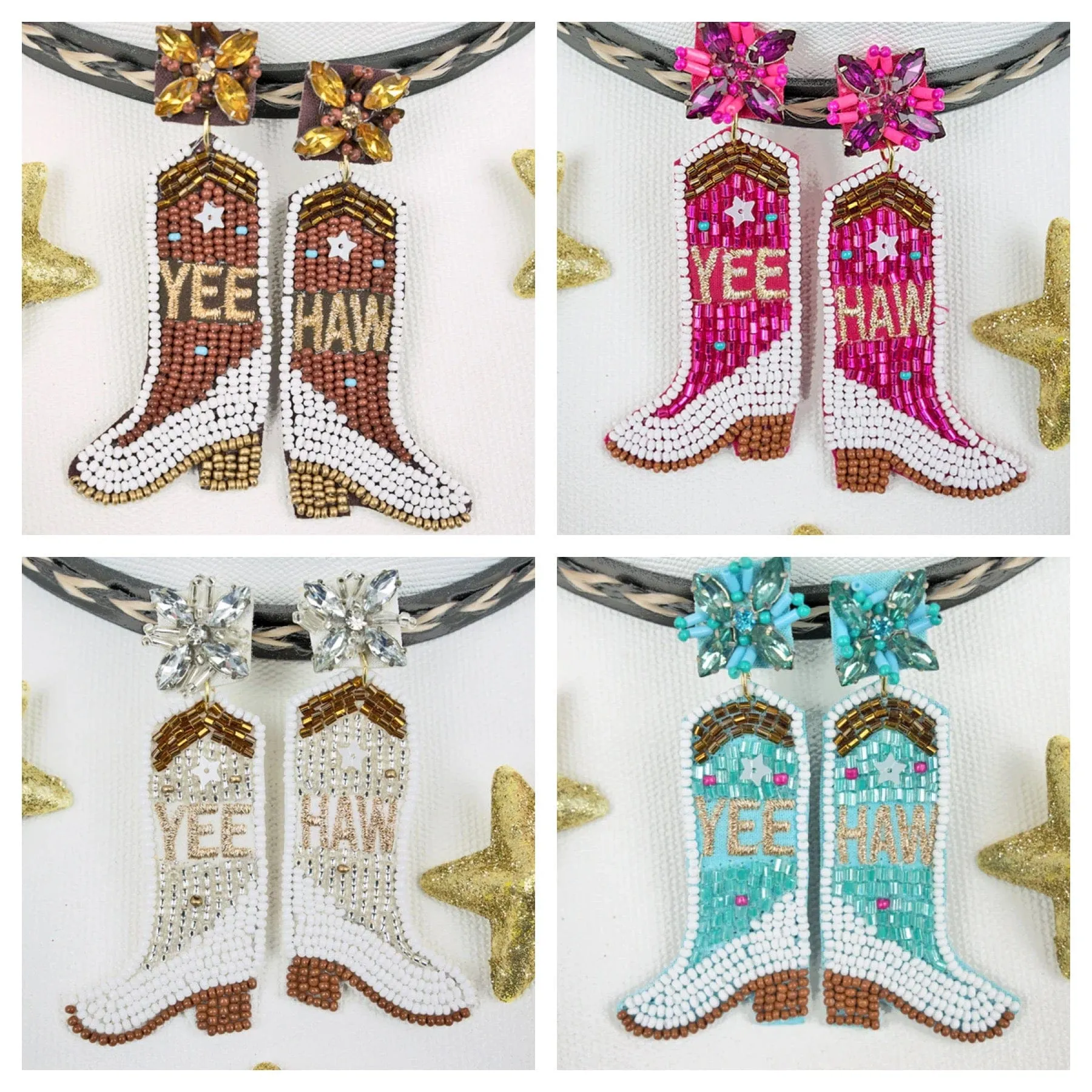 BeJeweled COWBOY BOOT Earrings