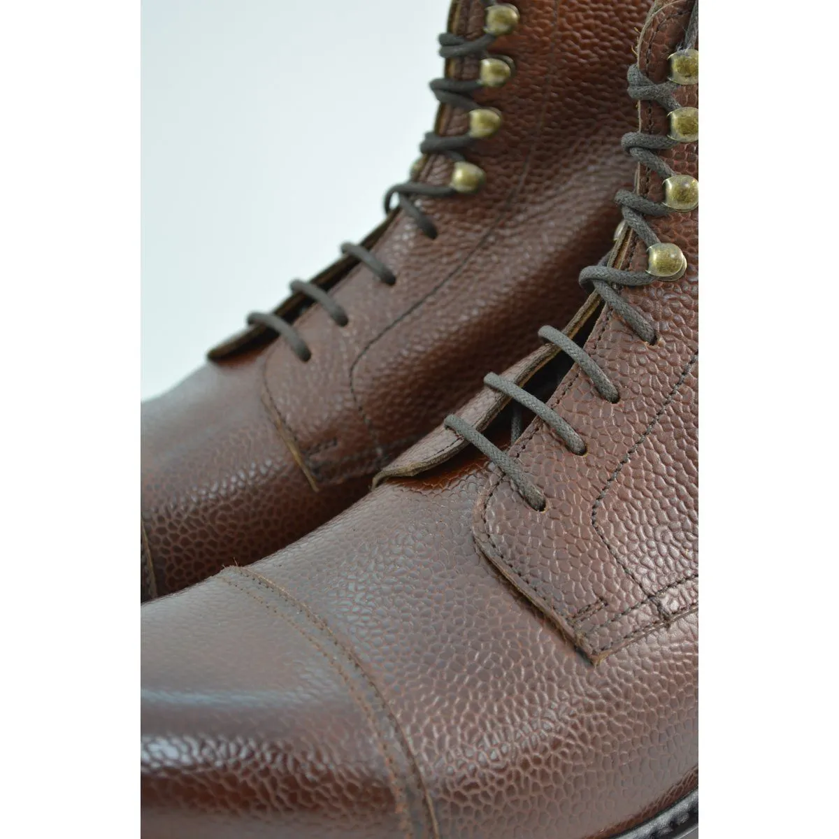 Berwick 1707 Grain Cap Toe Boot (321) - Dark Brown