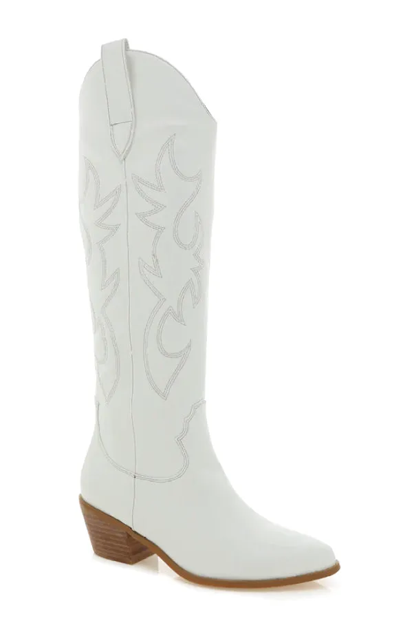 Billini Urson Wide Calf Boot ~ White