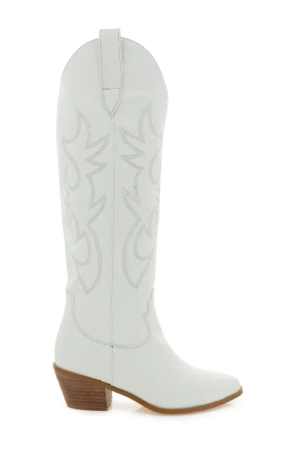 Billini Urson Wide Calf Boot ~ White