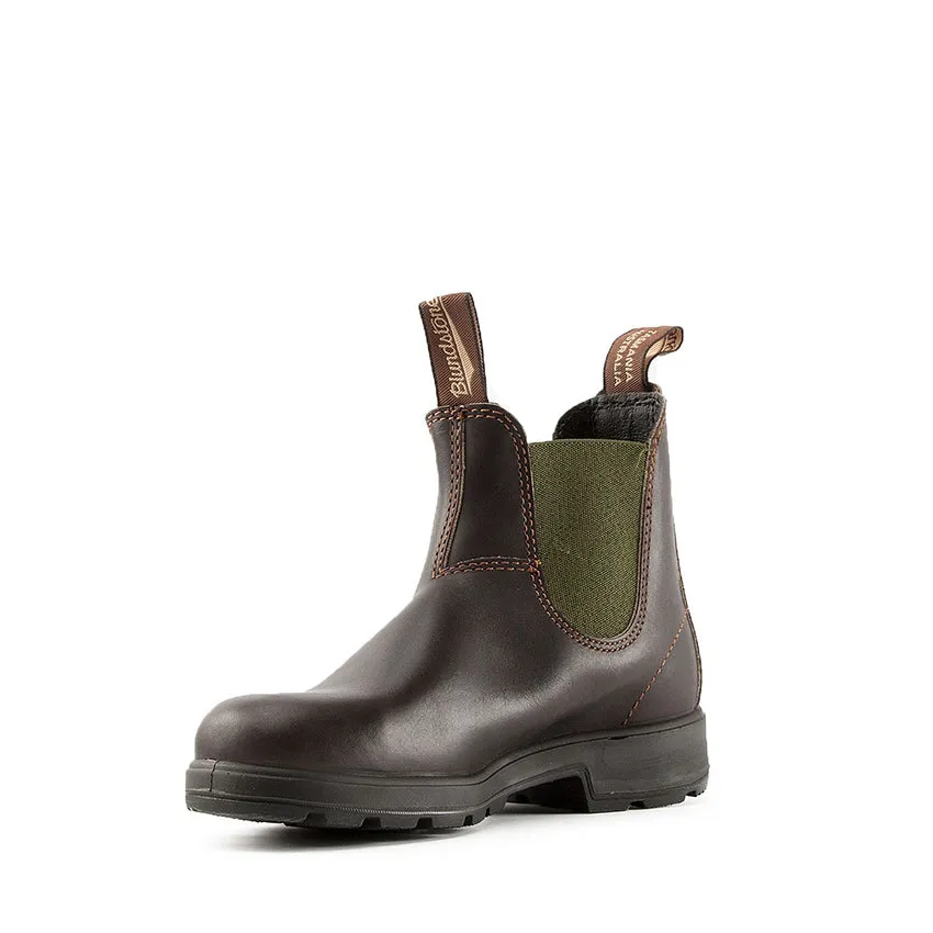 BLUNDSTONE BOOT 519 MARRONE ELASTICO VERDE