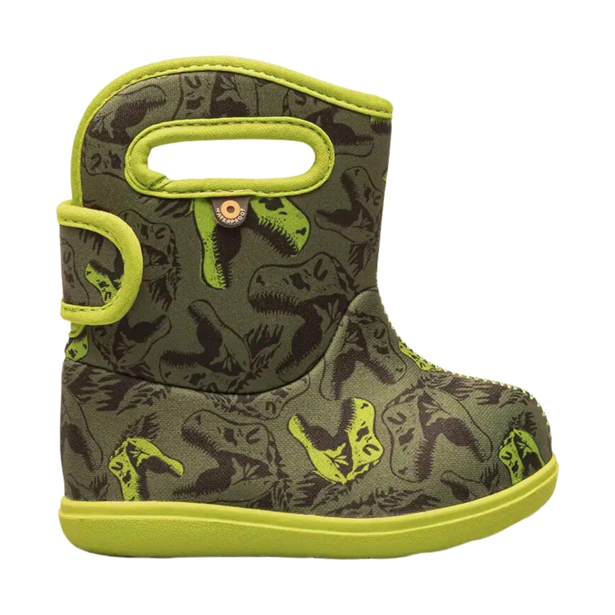 Bogs Baby II Cool Dino Rain Boot - Dark Green Multi