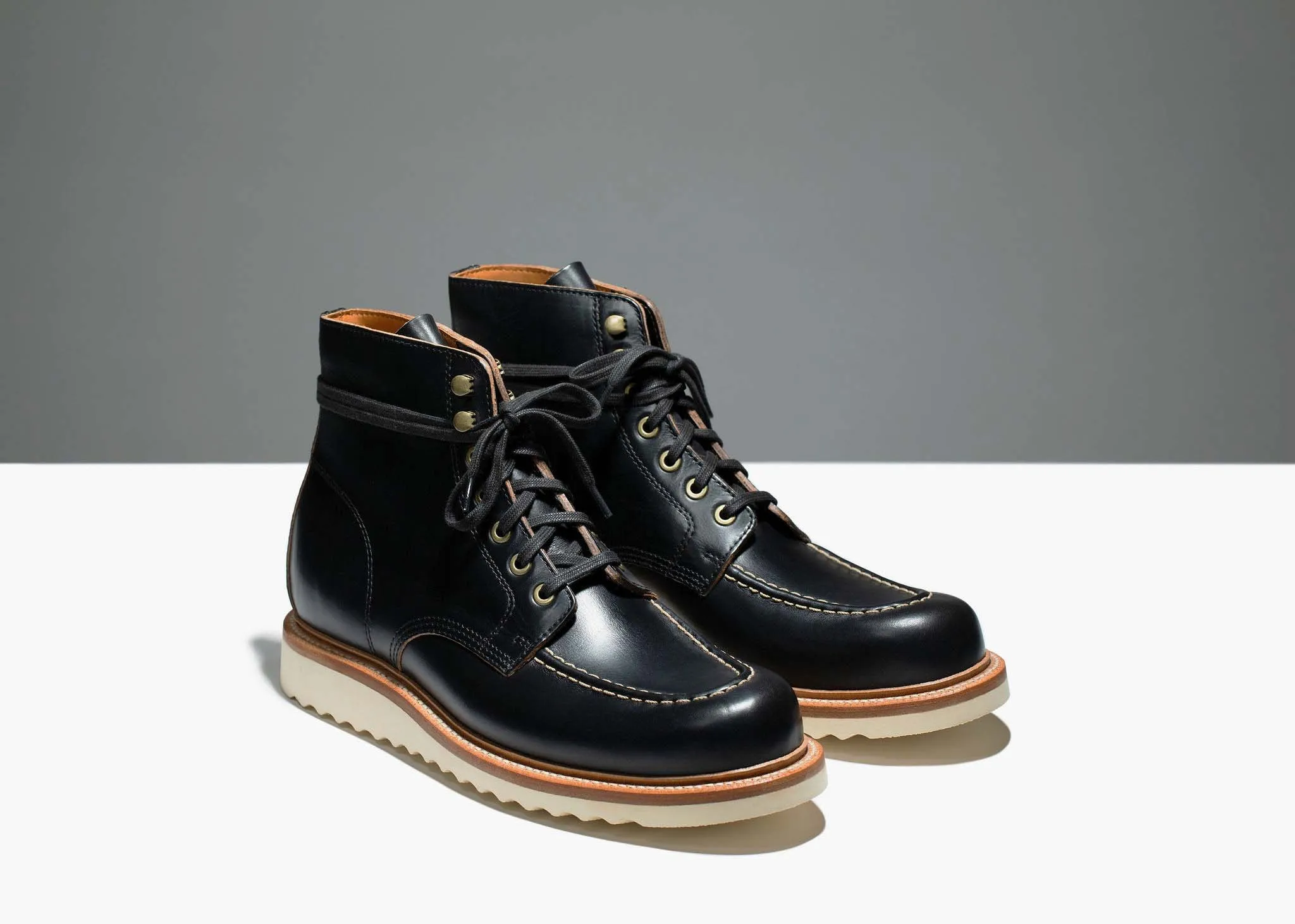 Brass Boot Black Chromexcel Wedge Sole