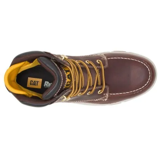 Cat Men's Impact Waterproof Carbon Comp Toe Work Boot - Brown - P91402