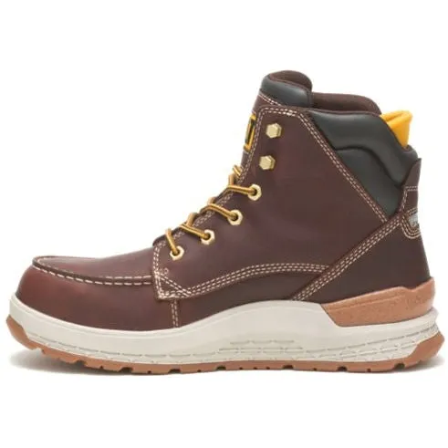 Cat Men's Impact Waterproof Carbon Comp Toe Work Boot - Brown - P91402