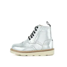 Children's Brooke Silver Brogue Boot