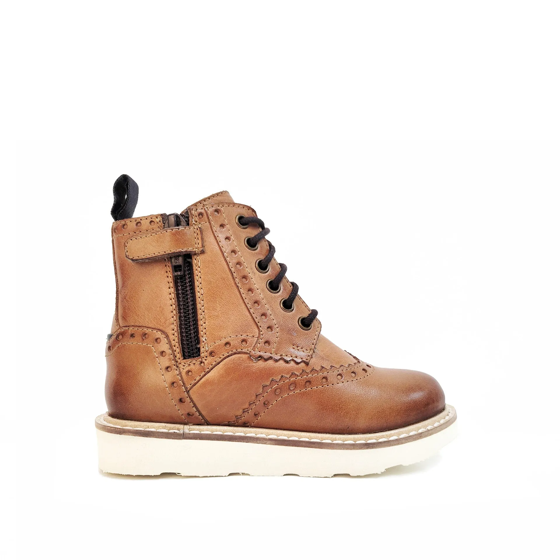 Children's Brooke Tan Brogue Boot