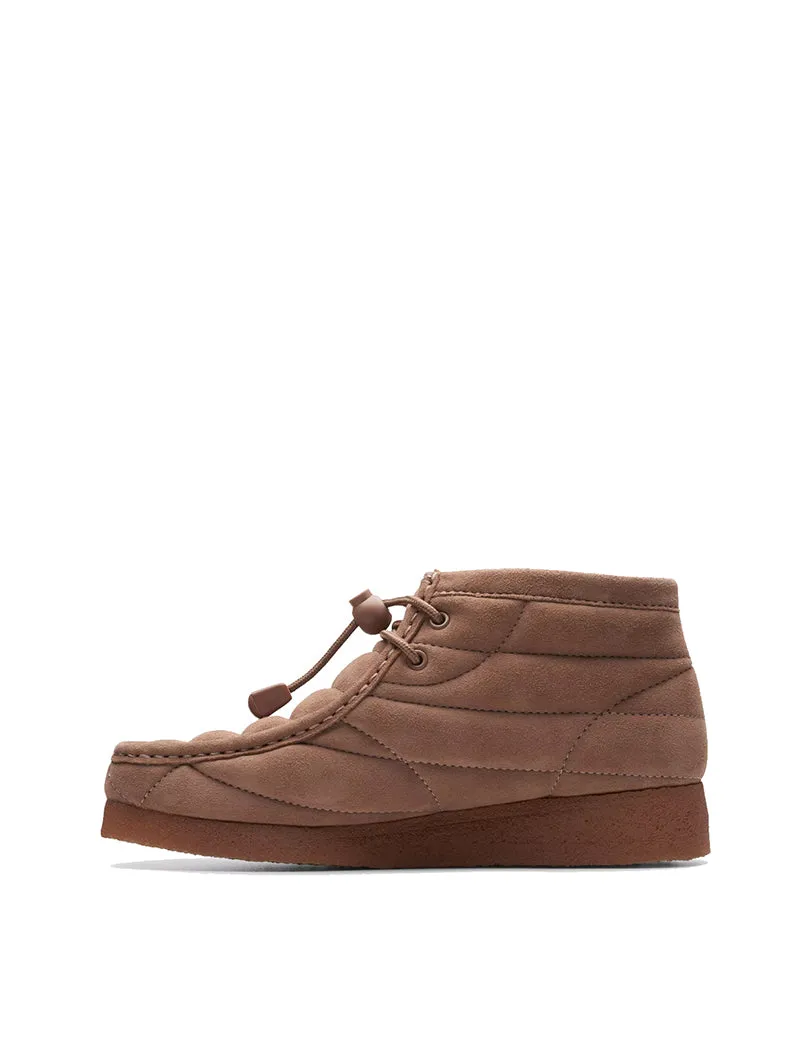 Clarks Originals Womens Wallabee Boot Burnt Brick Suede