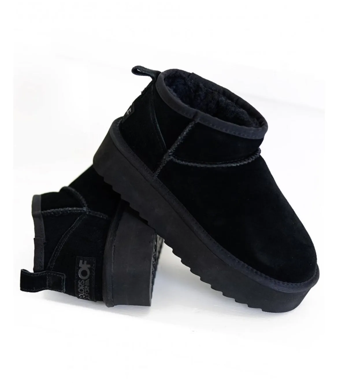 Colors Of California - Bea Platform Winter Boot Black