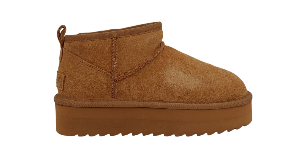 Colors Of California - Bea Platform Winter Boot Camel