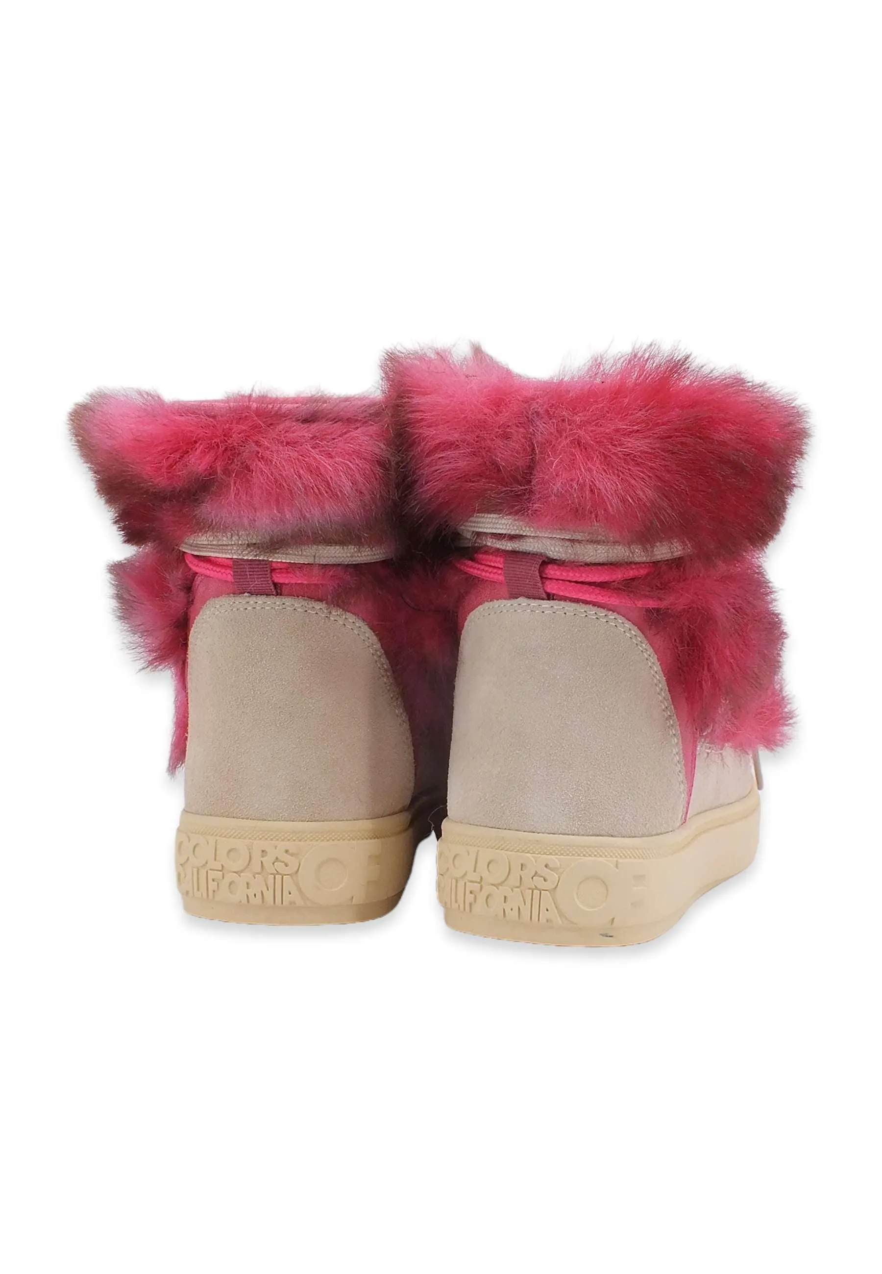 COLORS OF CALIFORNIA Boot Snow Stivaletto Pelo Donna Rosa Fuxia HC.YSNOW020