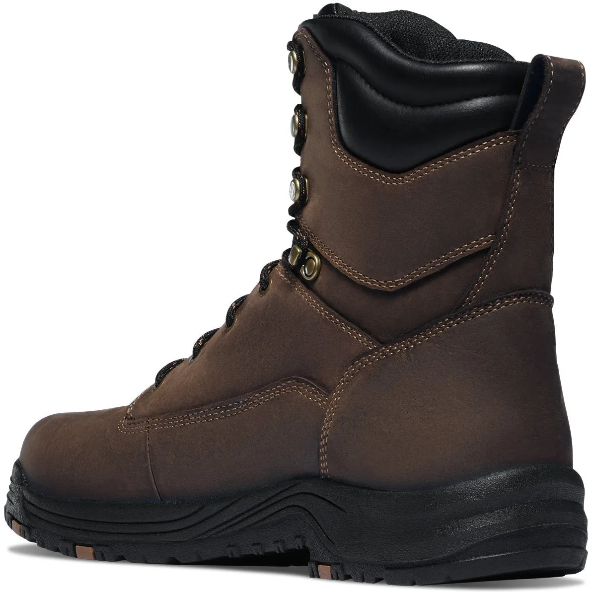 Danner Men's Caliper 8" Aluminum Toe WP Lace Up Work Boot - Brown - 19459