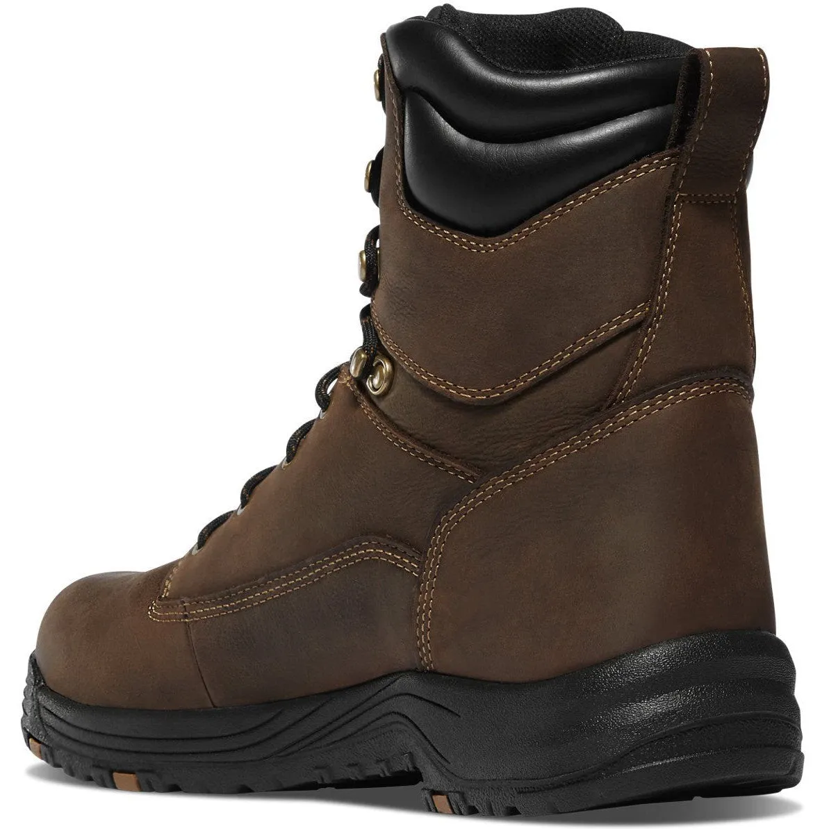 Danner Men's Caliper 8" Plain Toe WP 400G Slip Resist Work Boot -Brown- 19458