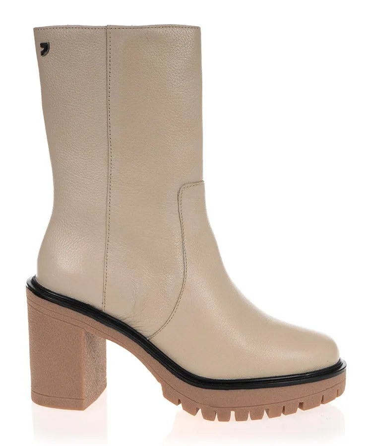 Gioseppo 67442 Neidling Off White Leather Mid Boot