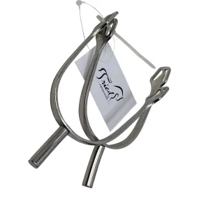 Herm Sprenger 'Ultra Fit' Balkenhol Flat End Spurs in Stainless Steel - 1.5'