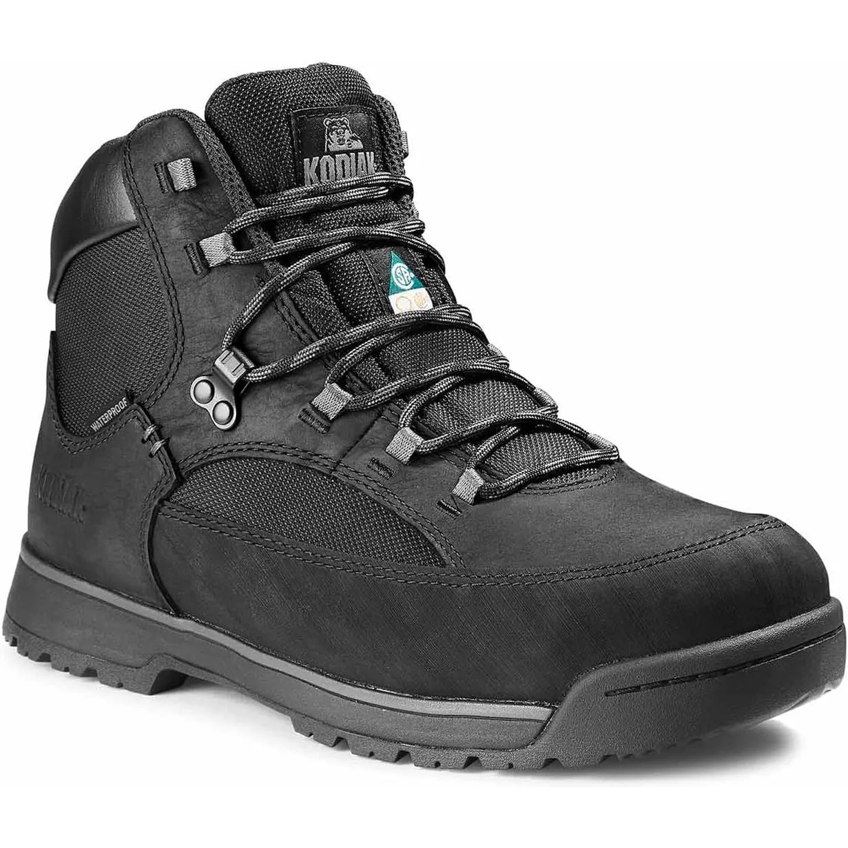 Kodiak Men's Greb Classic Steel Toe WP Hiker Safety Work Boot -Black- 834XBK