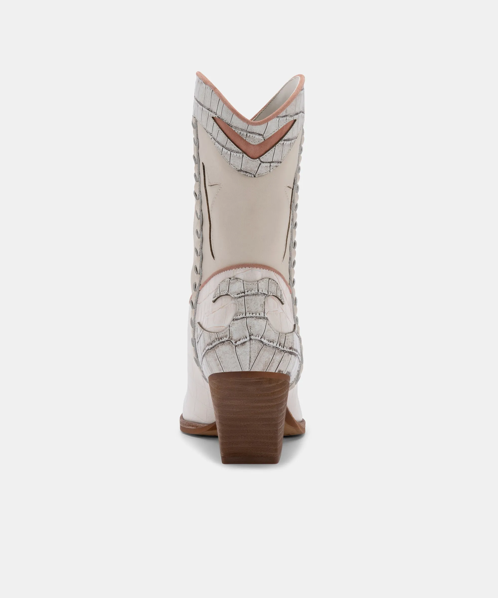 LORAL BOOTIES IVORY LEATHER re:vita