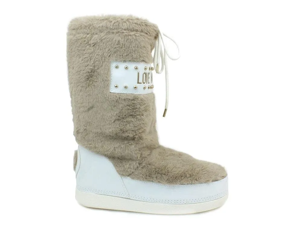 LOVE MOSCHINO MoonBoot Beige JA24052G06JS0209