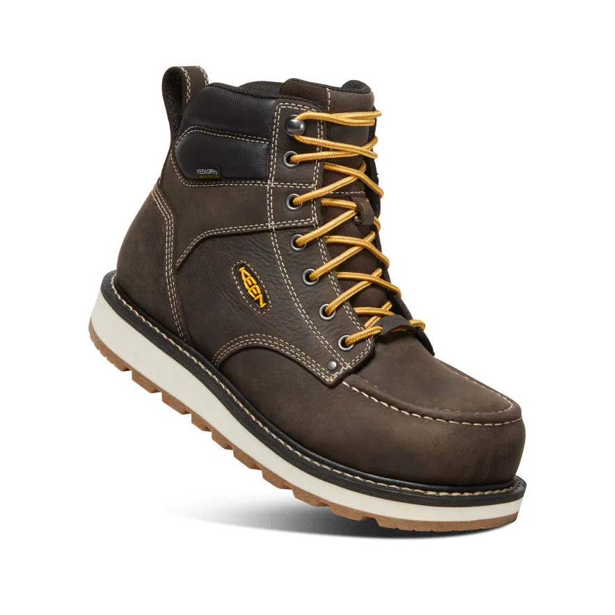 Men's Cincinnati 6 Waterproof Boot (Carbon-Fiber Toe)  |  Dark Chocolate/Sandshell