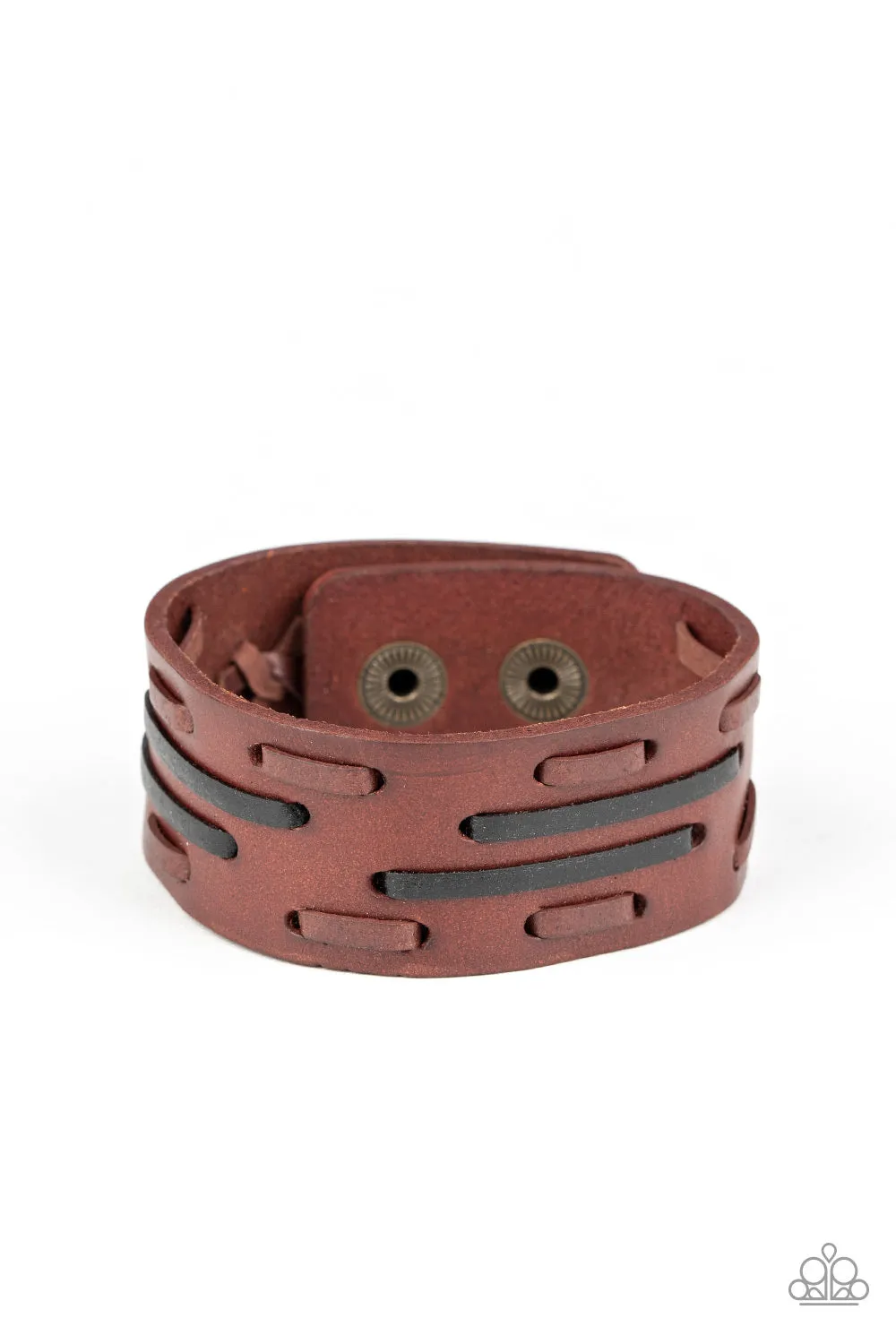 Paparazzi Cowboy Boot Camp Brown Bracelet