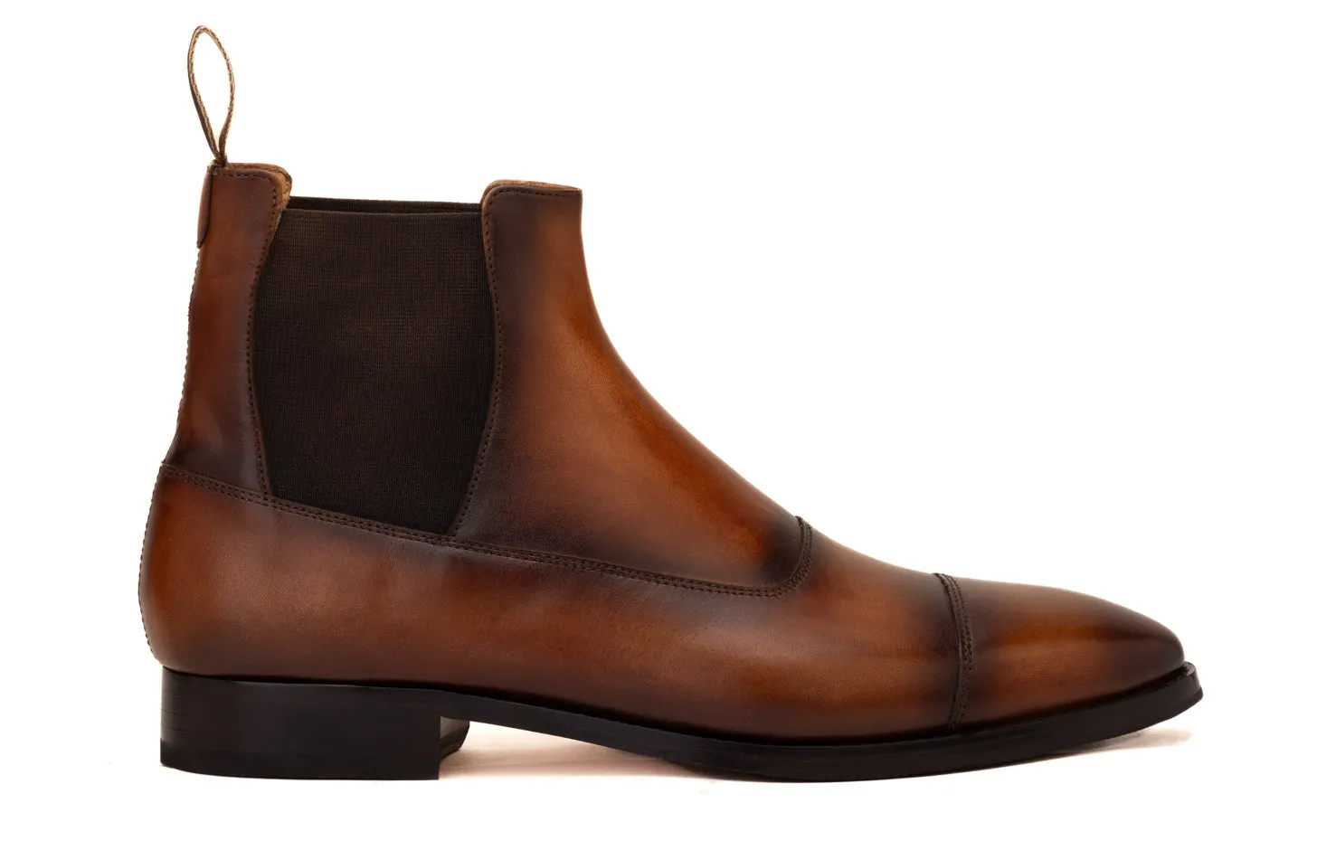 Patina Toecap Chelsea Boot