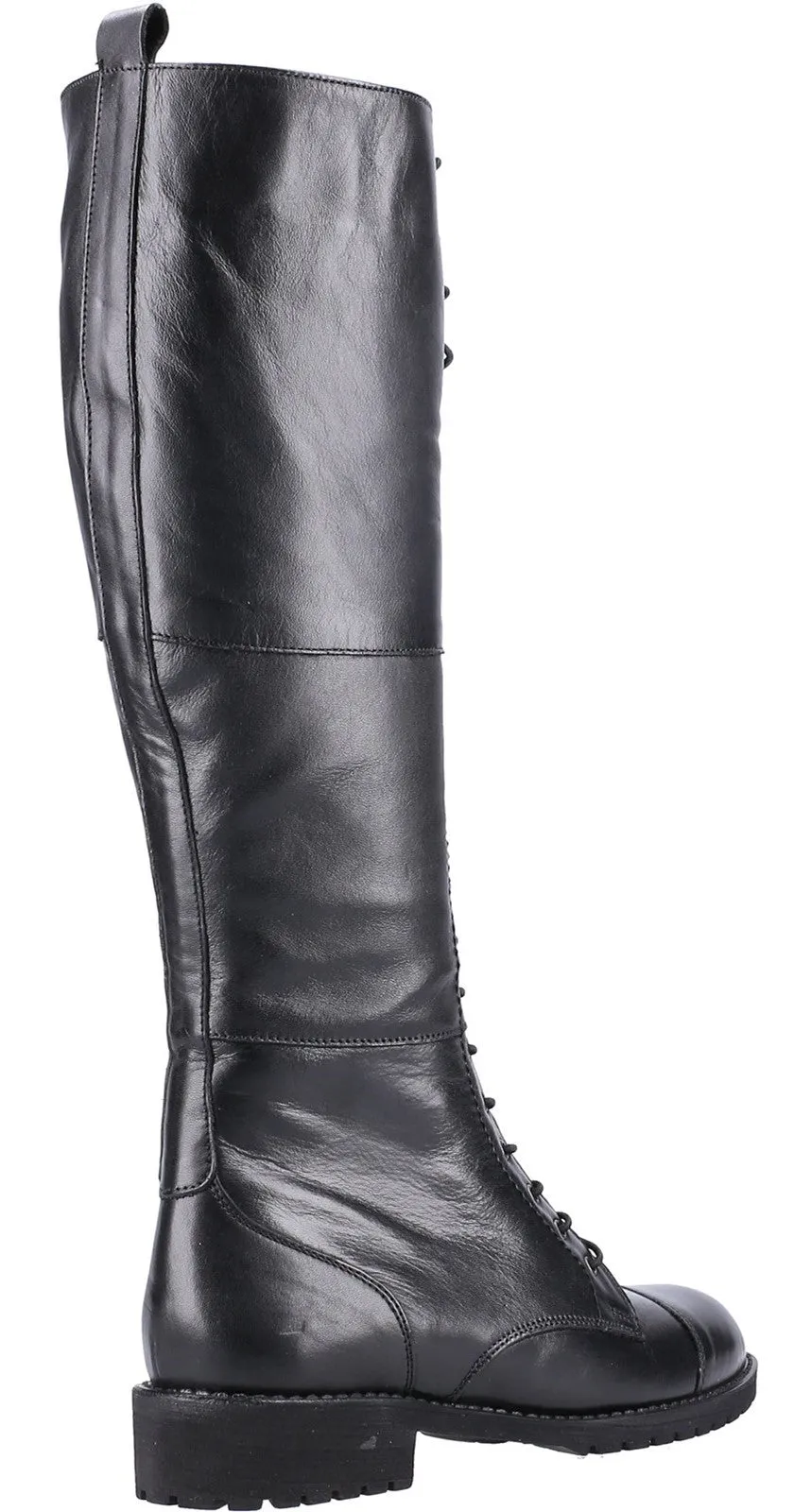 Riva Poppy Womens Leather Lace Up Knee High Boot