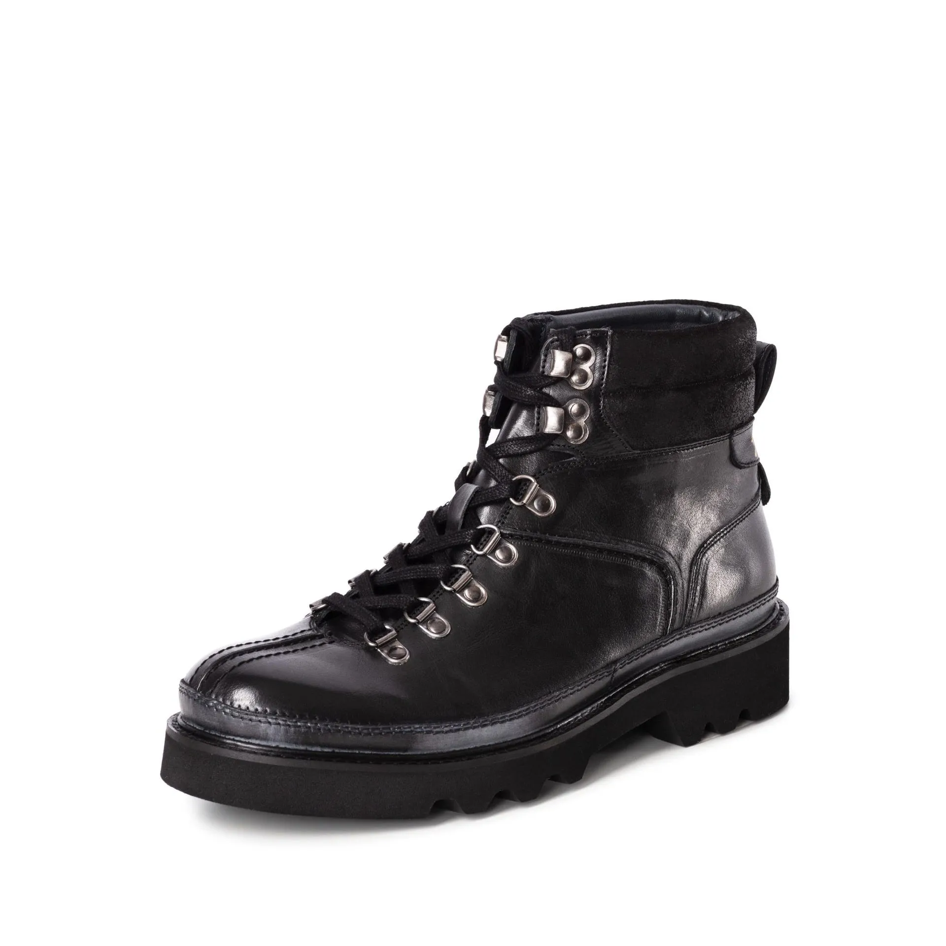 Samson Artisan Handcrafted Black Leather Boots