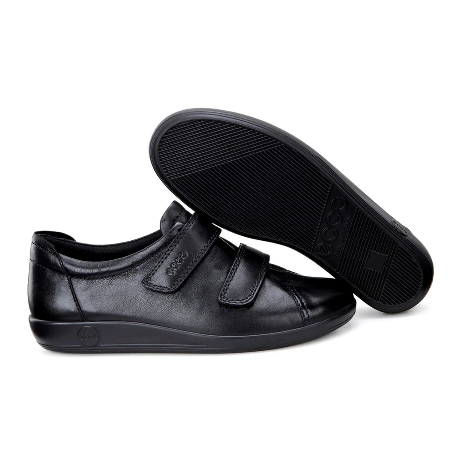 Soft 2 Ladies Velcro Strap Shoe - Black