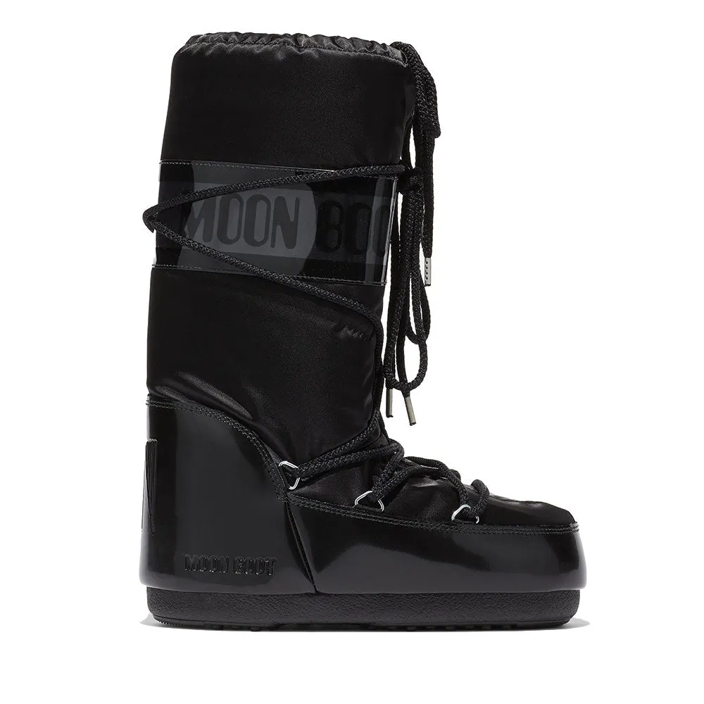 Stivali da Neve Donna MOON BOOT Icon Glance in Raso Black