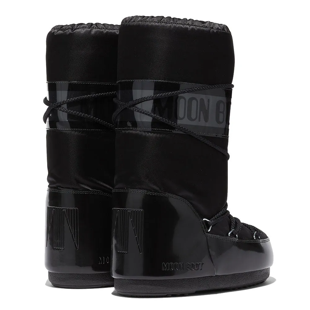 Stivali da Neve Donna MOON BOOT Icon Glance in Raso Black