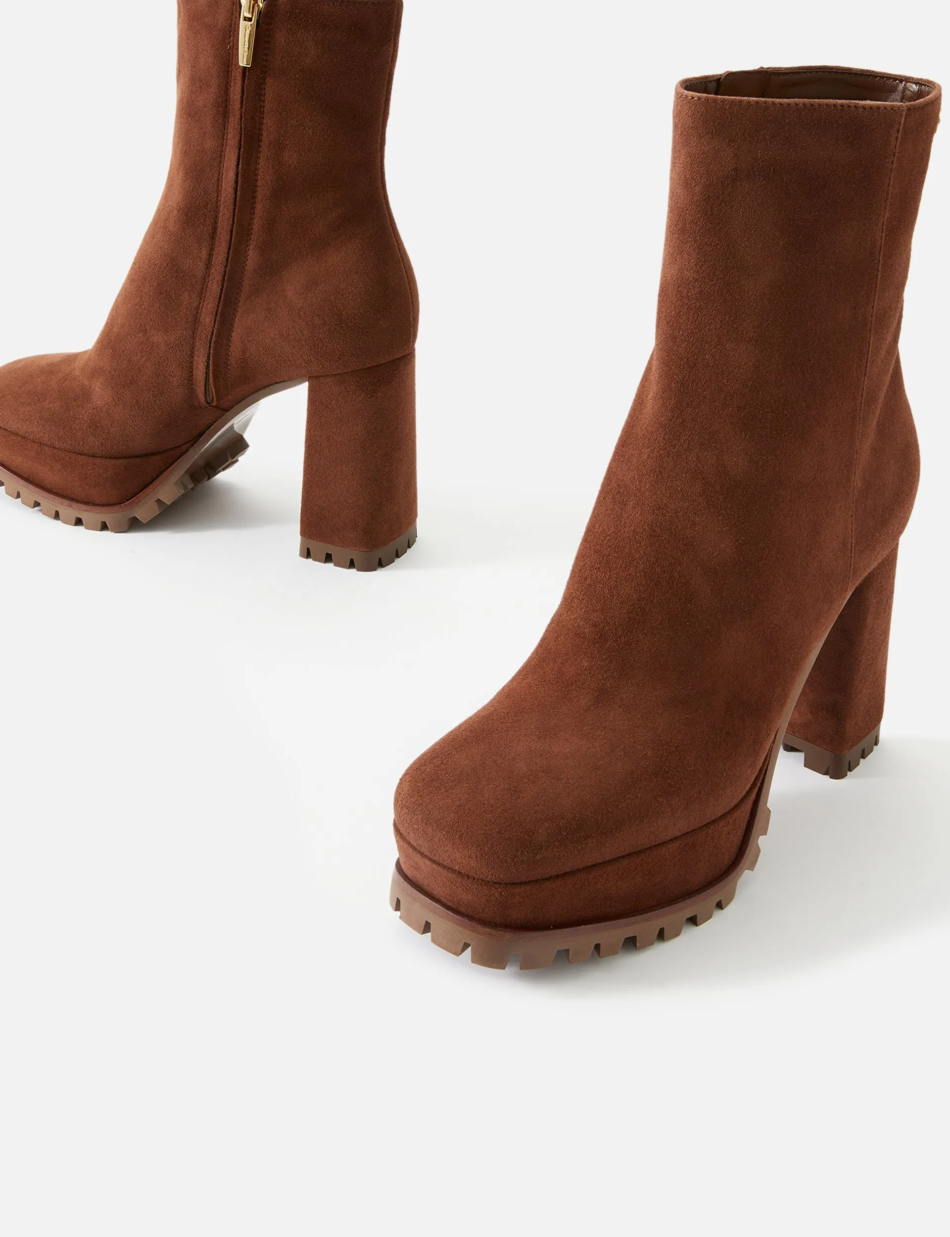 Suede Platform Boot 70mm