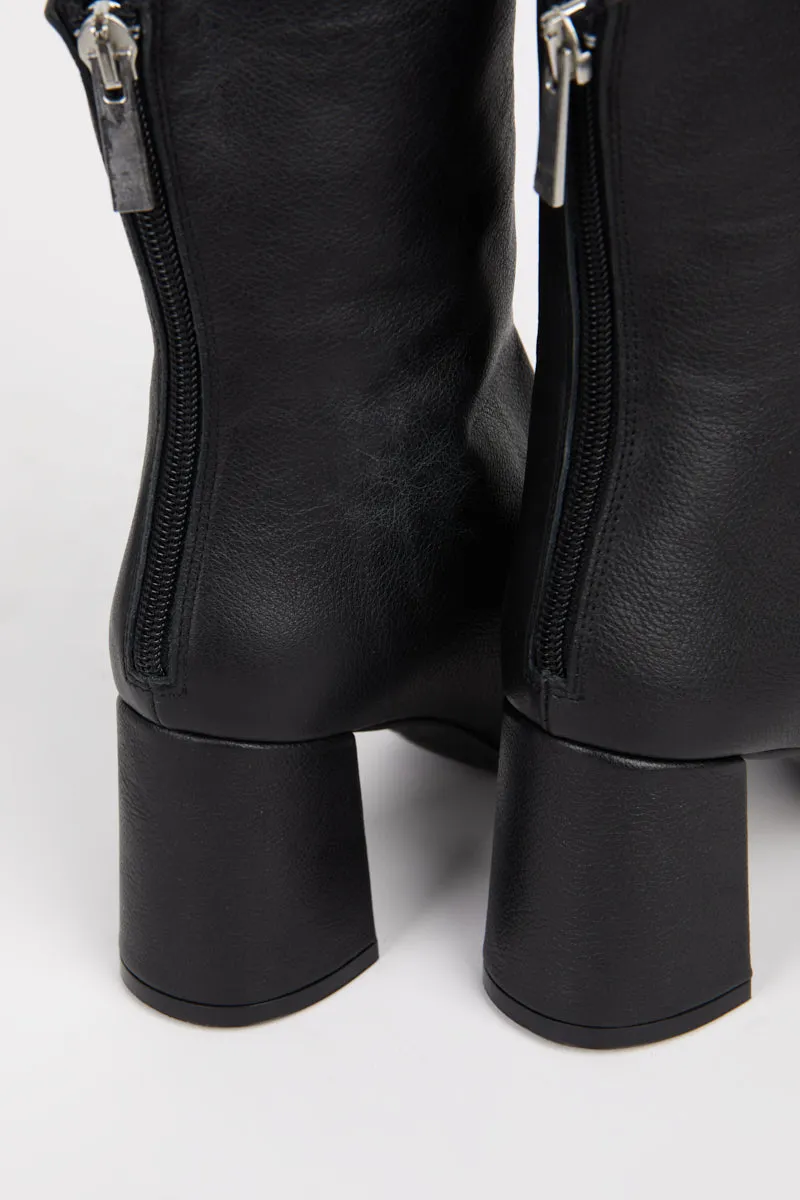 TABATHA LEATHER HEELED BOOT