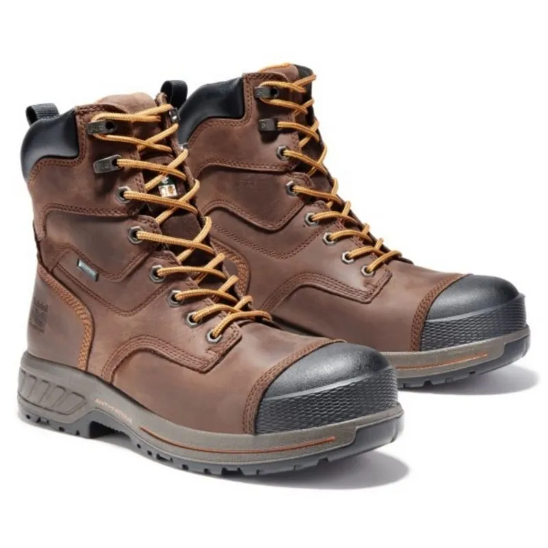 Timberland PRO Endurance HD A1RW2 Men's 8 Waterproof Composite Toe CSA Work Boot - brown