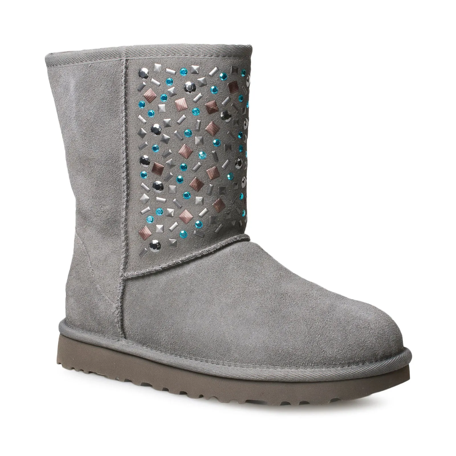 UGG Classic Short II Stud Charcoal Boot's - Women's