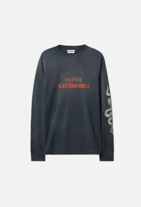 Vintage Ls Tee / Kathmandu Washed Black