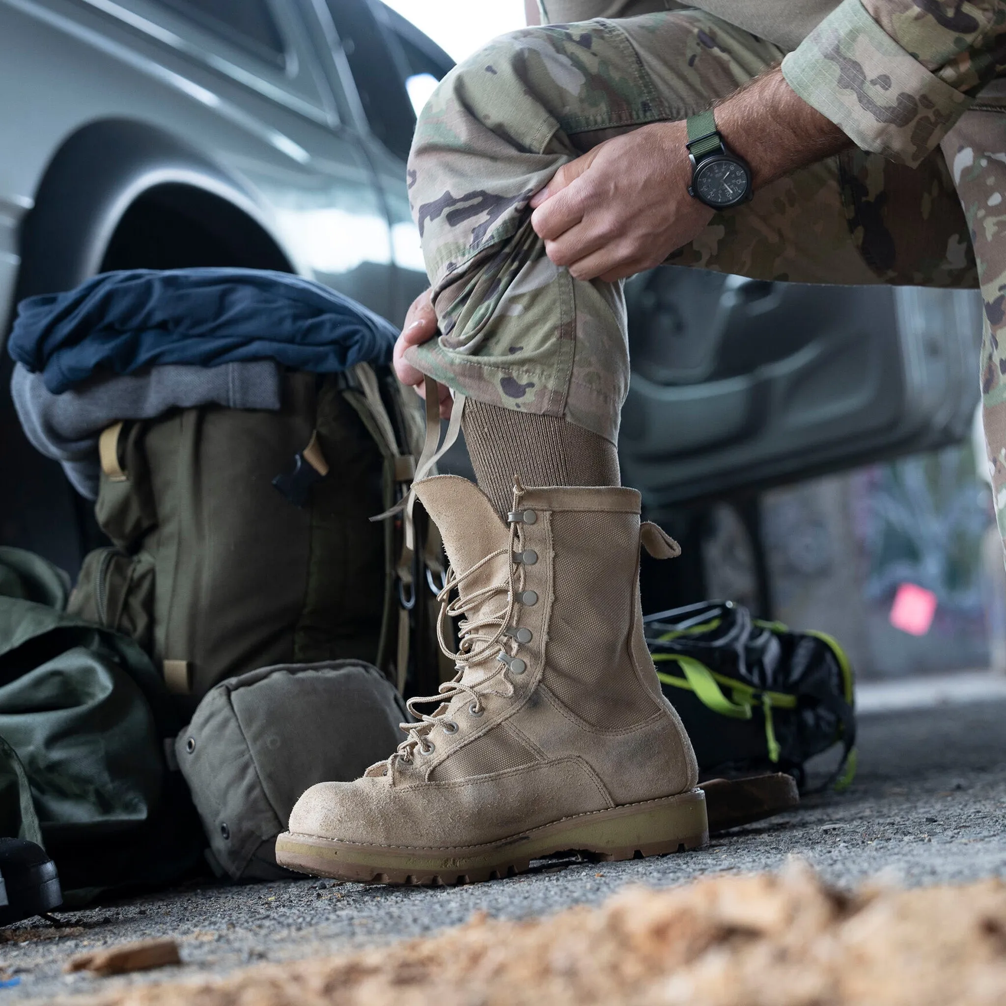 Wick Dry Stryker Heavyweight Mid-Calf Boot Military Sock