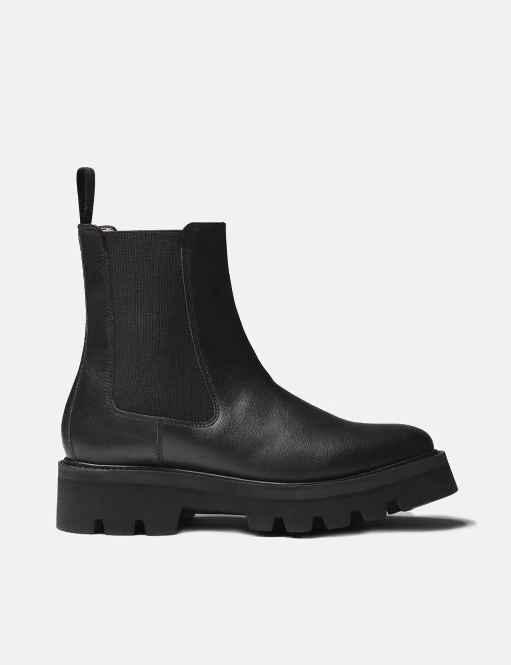 Womens Grenson Milly Chelsea Boot (Vegan Faux Leather) - Black