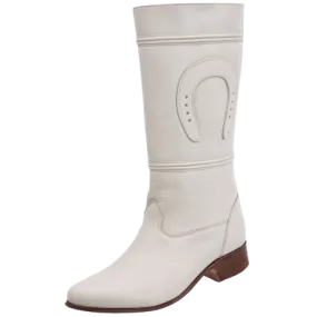 Women's Plain Hueso with Horseshoe Escaramuza Boot