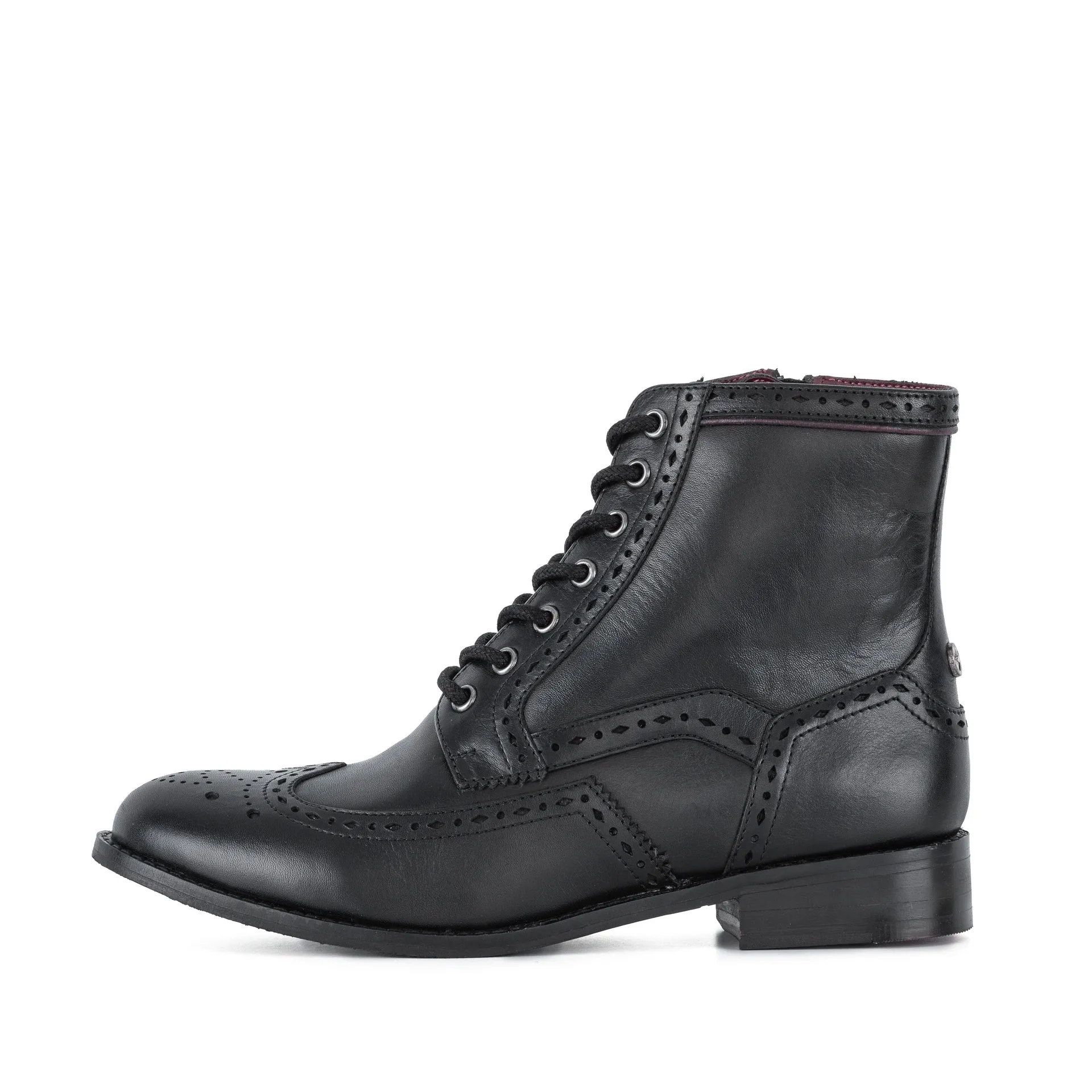 YASMINE 2.0 BLACK BROGUE BOOT